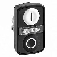 Головка кнопки двойная с маркировкой + LED | код. ZB4BW7A17217 | Schneider Electric